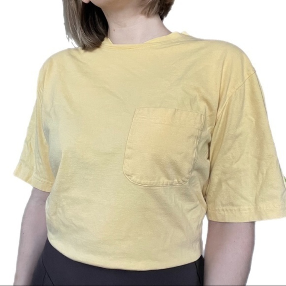 Covington Yellow Short Sleeved Cotton T Shirt Size Large